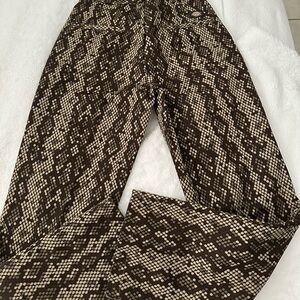 Dickies Men’s Brown Snake-Print Chinos size 30